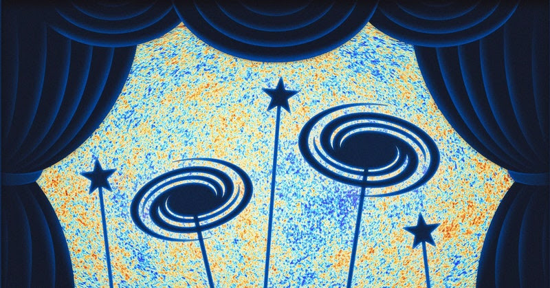 curtain revealing stars and swirls on the ends of sticks