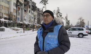 Верховный комиссар ООН по правам человека Фолькер Тюрк в Украине. Декабрь 2022 года. 