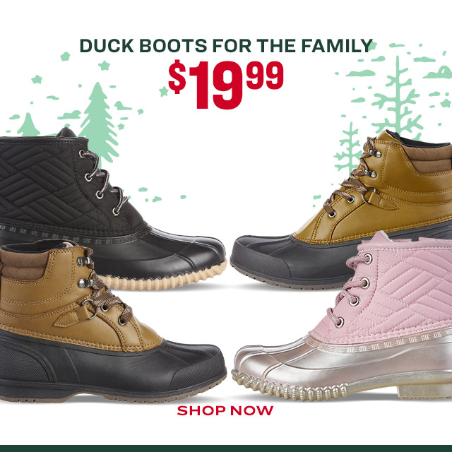 Duck Boots for the Family | $19.99