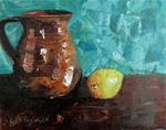 8 x 10 inch oil Lemon & Crockery - Posted on Sunday, January 11, 2015 by Linda Yurgensen