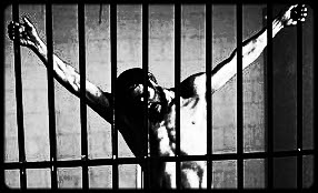 image - Jesus behind bars