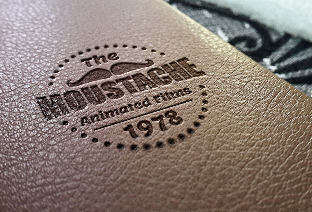 Leather Stamping Logo Mockup GraphicsFuel