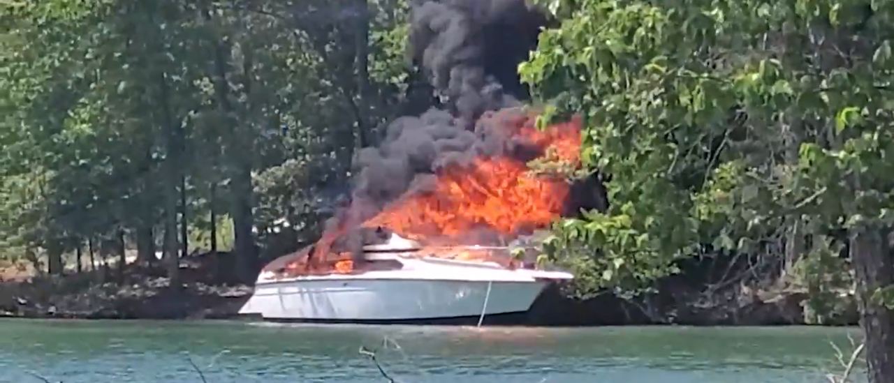A massive boat explosion injured six people