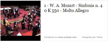 1 - W. A. Mozart - Sinfonia n. 40 K 550 - Molto Allegro