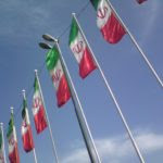 Islamic-Republic-of-Iran-Flag-in-row