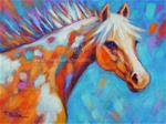 Colors of the Wind Horse Painting by Theresa Paden - Posted on Sunday, January 25, 2015 by Theresa Paden