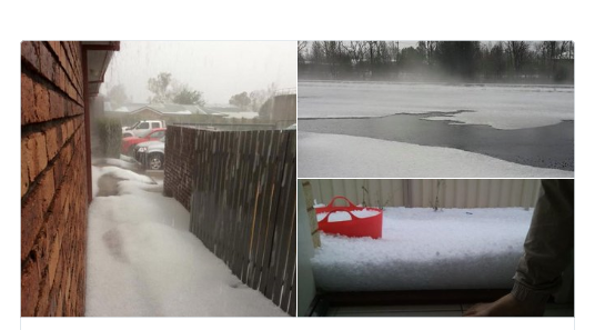 Chinchilla battered as freakish hailstorm strikes Queensland’s Darling Downs Hail