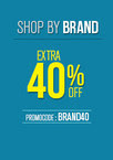  Flat 40% off on Top Brands + Upto 20% off