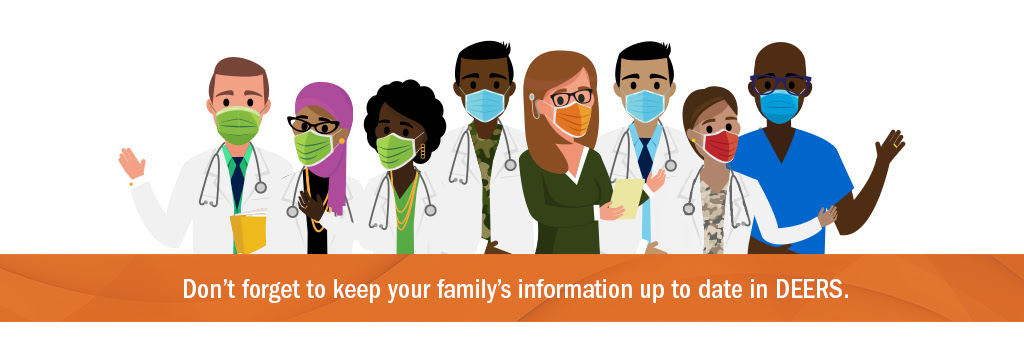 Don't forget to keep your family's information up to date in DEERS.
