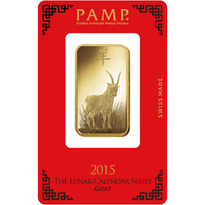 PAMP Lunar Goat Gold Bar
