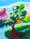 Mark Webster - Abstract Geometric Landscape Oil Painting 2012-04-05 - Posted on Tuesday, January 27, 2015 by Mark Webster