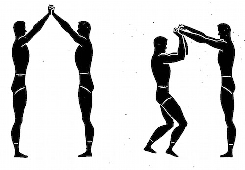 wwii strength and conditioning exercises wrist bending illustration