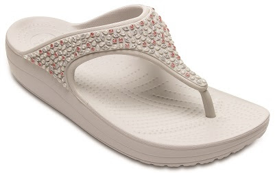 crocs sloane embellished flip w