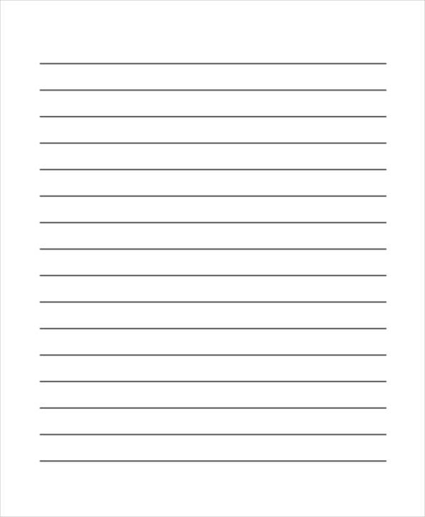 Free Lined Paper Template For Your Needs