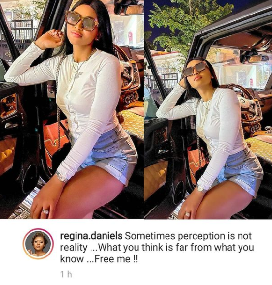 "Free me!" Regina Daniel writes after viral video of her driving led to claims she was under the influence (video)