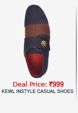 Kewl Instyle Men's Brown & Blue Casual Shoes