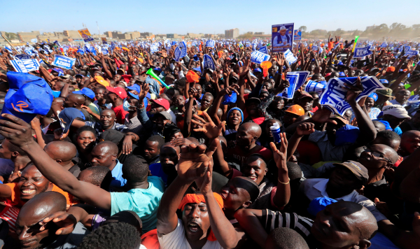 Azimio La Umoja rally, Nairobi, March 2022. Pic: Thomas Mukoya / REUTERS / Alamy