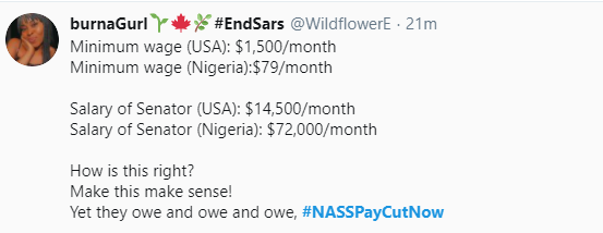#NASSPayCutNow trends as Nigerians demand a slash in lawmakers salaries