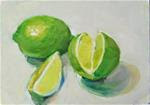 Limes,still life,oil on gessoed board,price,$200 - Posted on Saturday, December 20, 2014 by Joy Olney