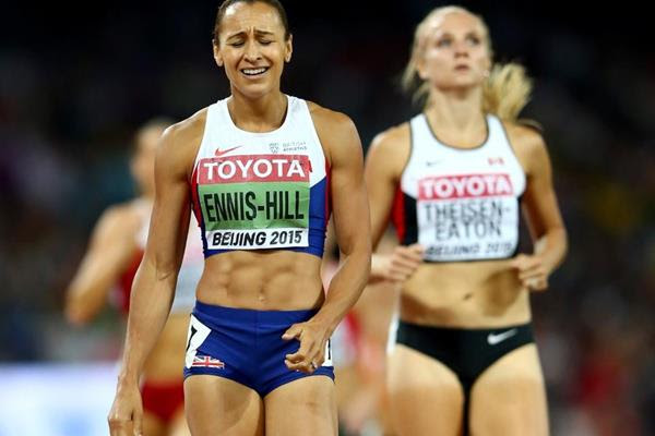 Jessica Ennis wins the heptathlon at the IAAF World Championships, Beijing 2015 (Getty Images)