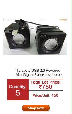 Terabyte USB 2.0 Powered Mini Digital Speakers Laptop/Desktop/Notebook 5W