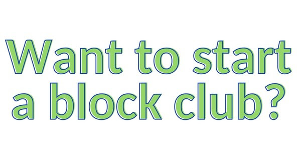 Forming A Block Club Info