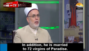 Muslim cleric: One who kills and is killed for Allah “is married to 72 virgins of Paradise”
