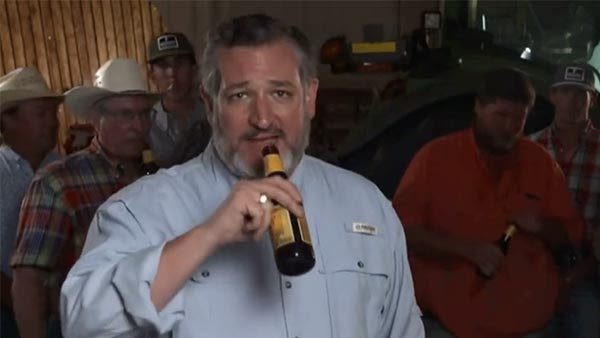 Ted Cruz Delivers 3-Word Response to Alcohol Czar’s ‘Two Beers a Week’ Recommendation