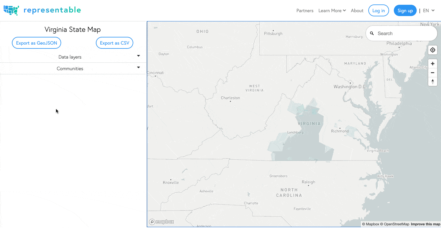 Representable makes it easier to draw maps of communities of interest.