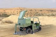 The 'Green Rock' mobile anti-missile defense system produced by IAI's ELTA subsidiary.