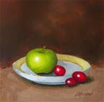 Lady Apple And Plate Study - Posted on Wednesday, November 12, 2014 by Jordan Avery Foster