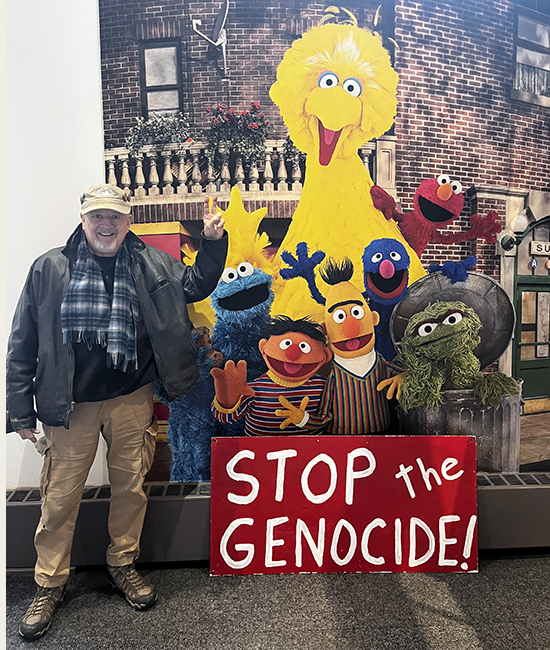 Sesame Street characters join protest