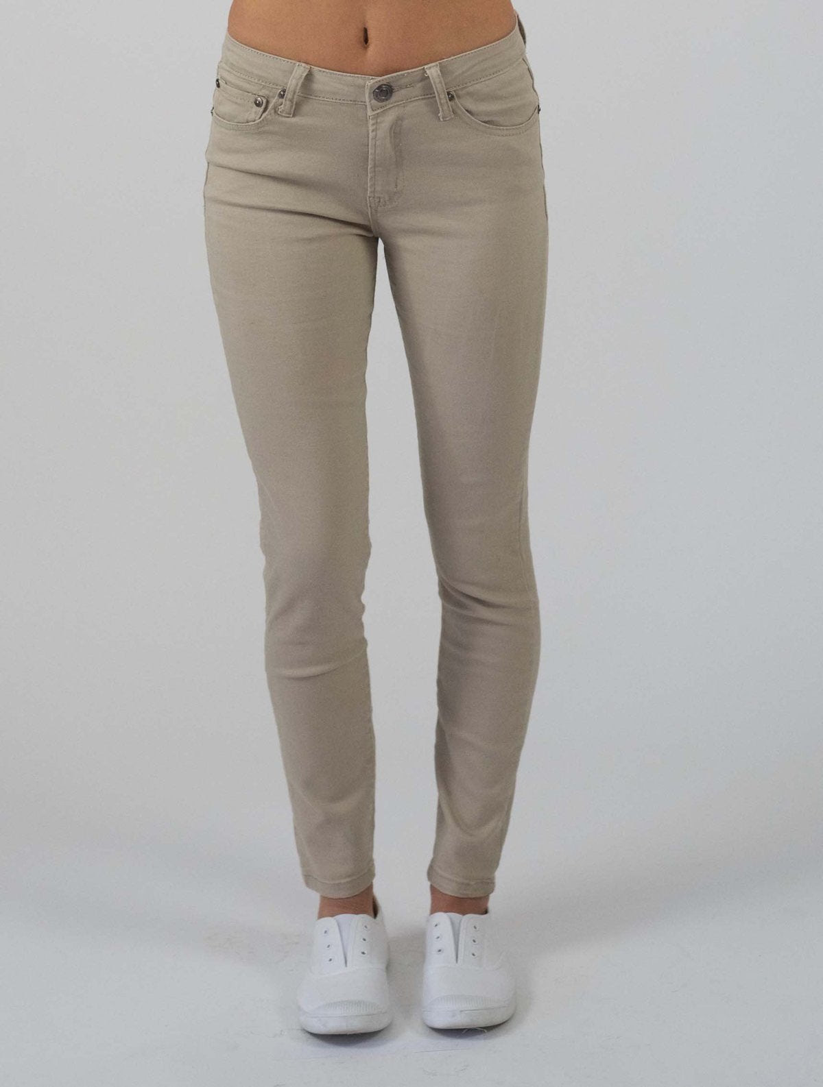 Carousel Essentials Brushed Beige Straight Leg Jean