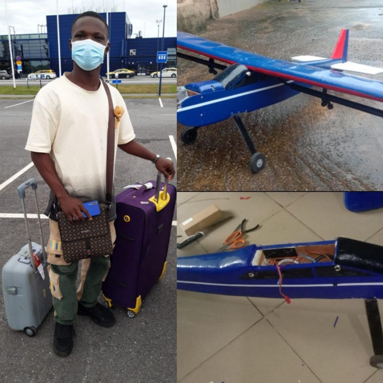Foreign company flies Nigerian man who makes drones to Finland for immediate employment 