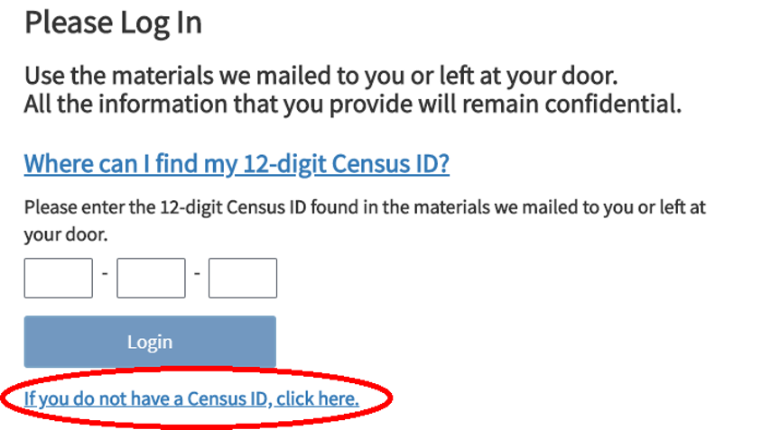 No Census ID No Problem