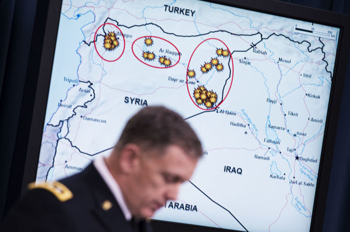 A briefing at the Pentagon on September 23, 2014.