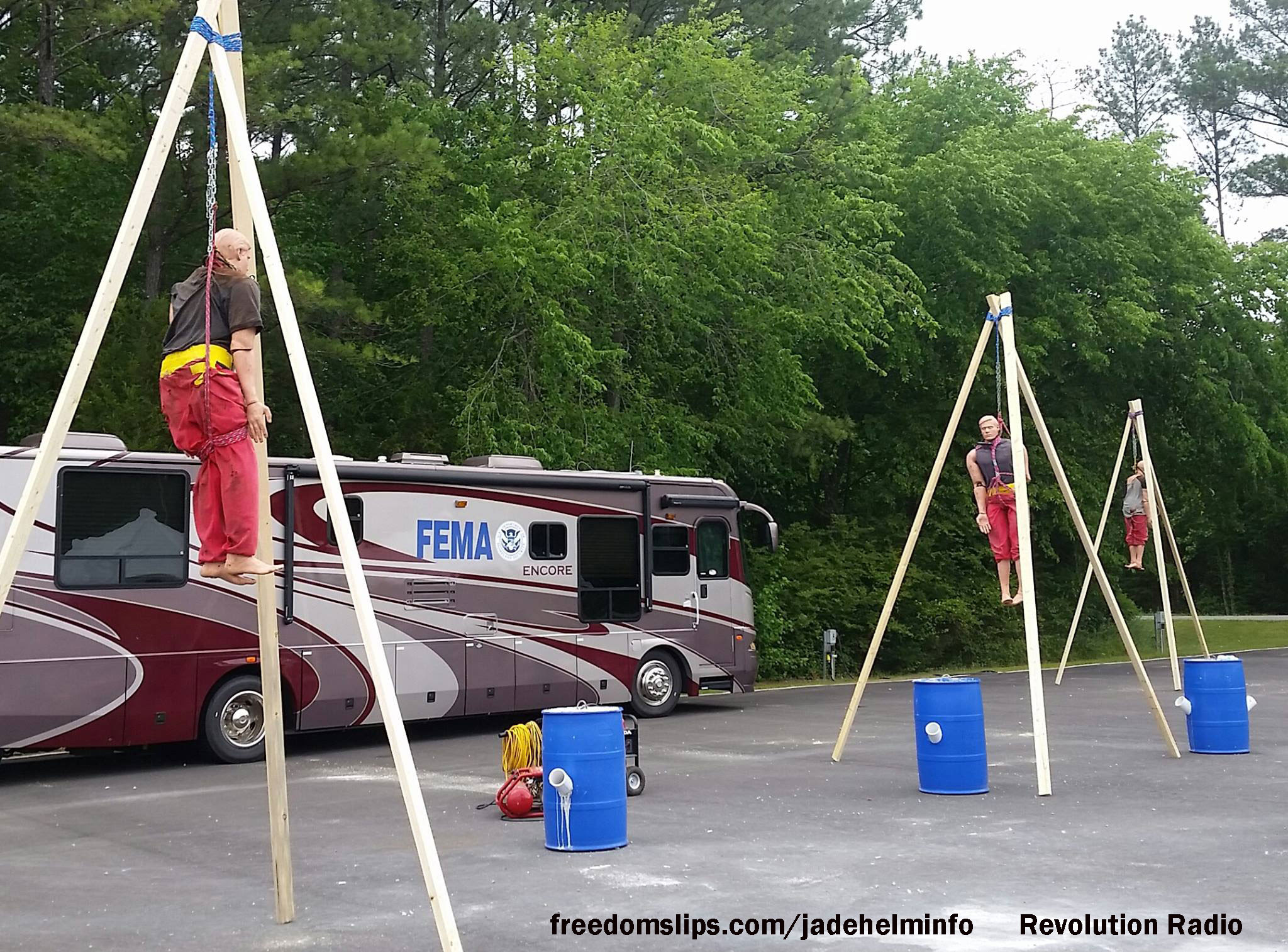 Heinous Image Of FEMA 'Hanging Training' Emerges From Texas Femadrill