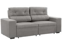 Sofá Retrátil e Reclinável 3 Lugares Suede