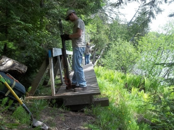 River Trail repair work