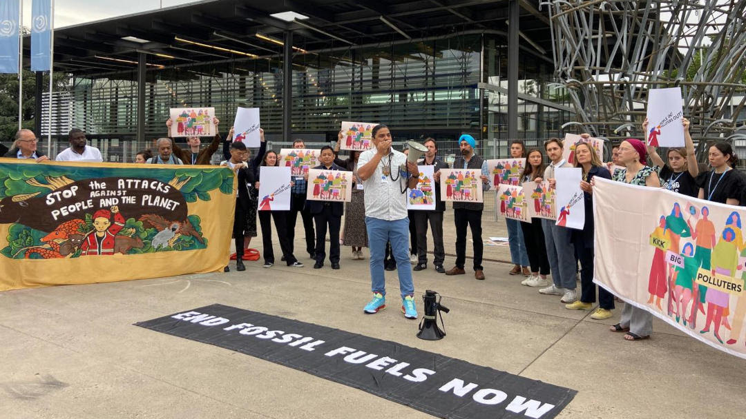 protesta cumbre clima Bonn