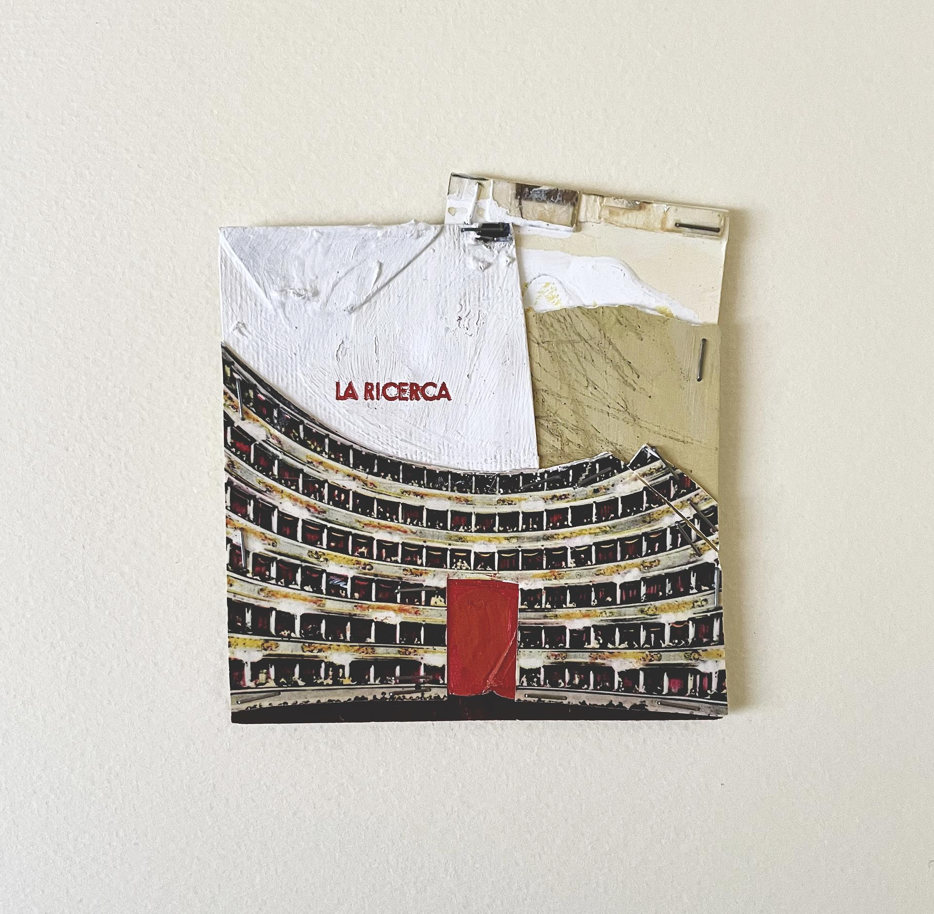 Serena Giorgi, La follia di cercare ciò che non si è mai perduto, 2023, piccola carta in tecnica mista, 34x30 cm