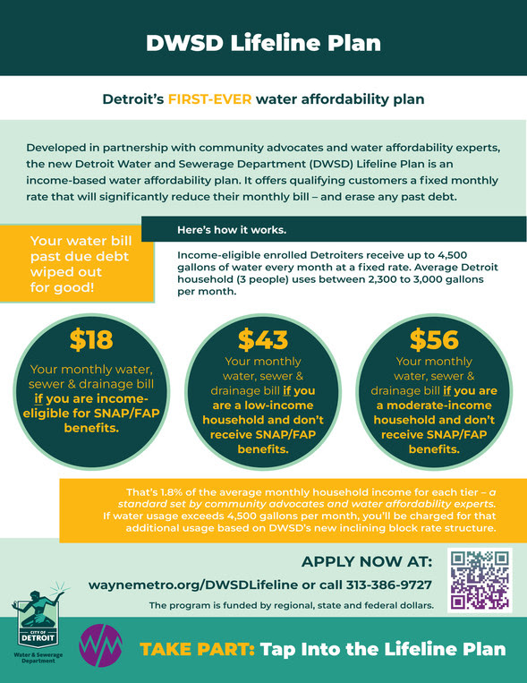 DWSD Water Affordability Plan