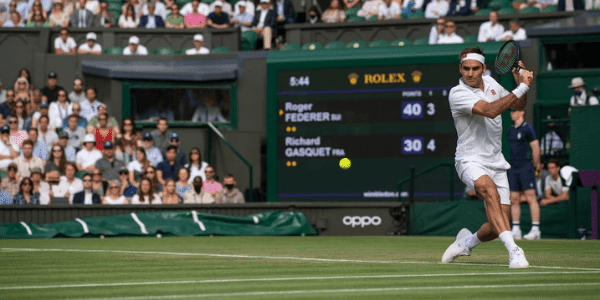 Roger Federer at Wimbledon (source: Reuters)