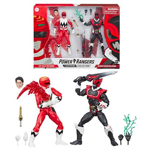 Image of Power Rangers Lightning Collection Psycho Red Ranger and Lost Galaxy Red Ranger 2-Pack - DECEMBER 2019