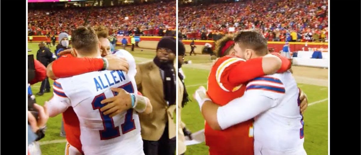 Patrick Mahomes Rushes To Hug Josh Allen After Beating The Bills