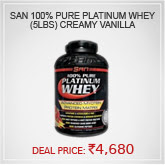 San 100% Pure Platinum Whey (5Lbs) Creamy Vanilla