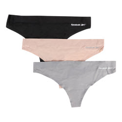 Reebok Women's 3 Pack Bonded Thongs