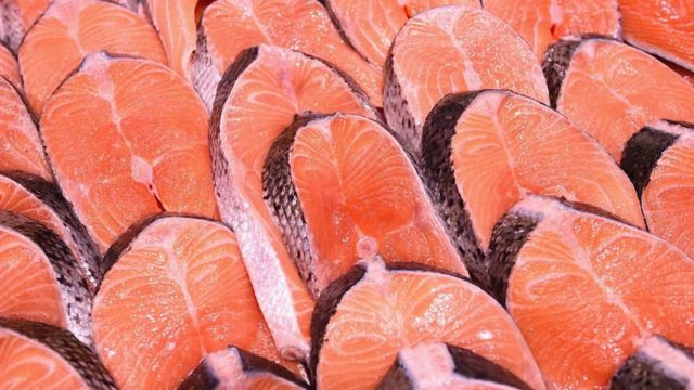 Filés de salmão
