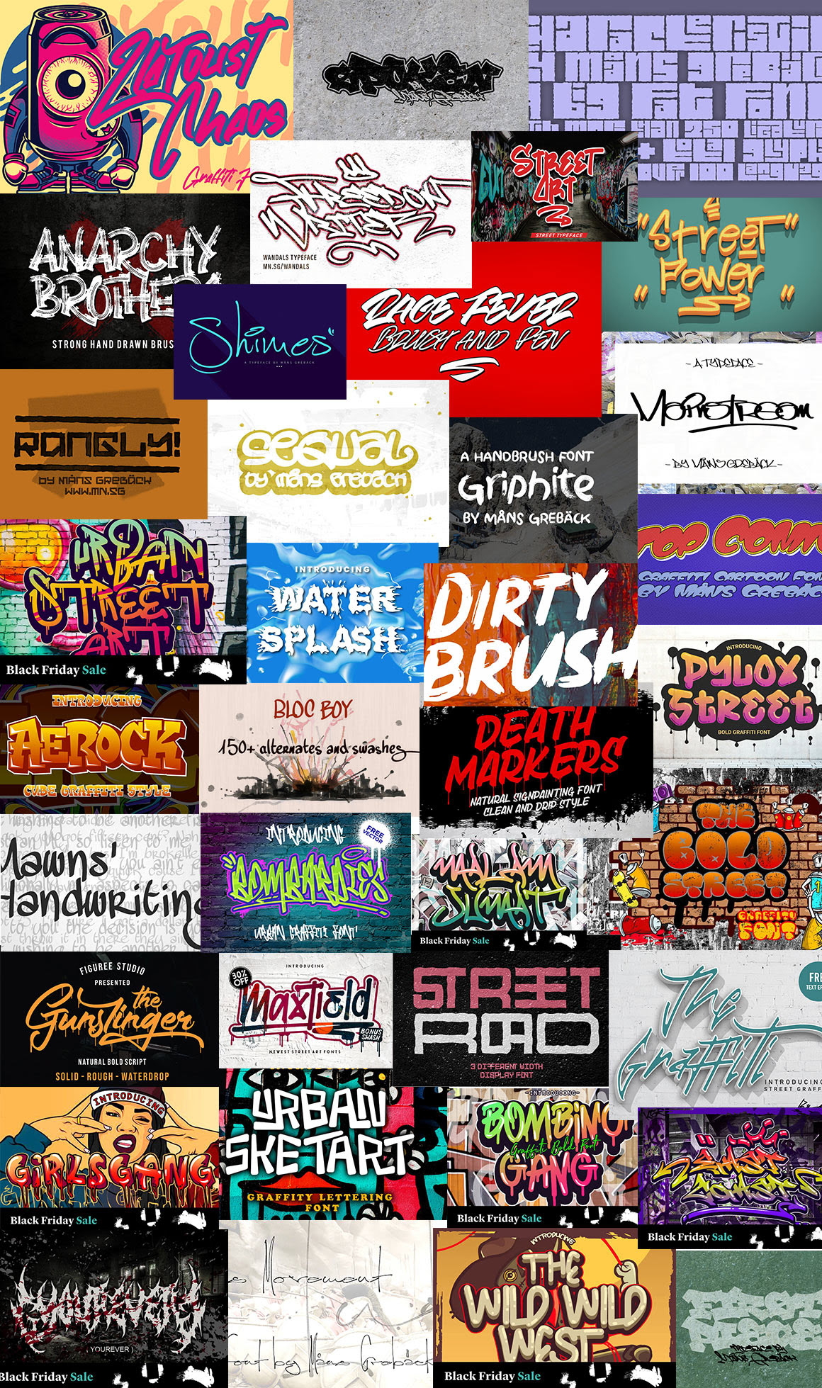 98% Off on The Graffiti Fonts Bundle (Commercial License)