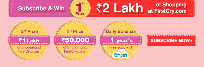 Subscribe & Win Rs. 2 Lakh of Shopping at Firstcry.com